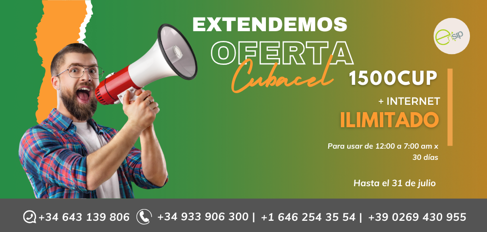 RECARGA ahora a CUBACEL